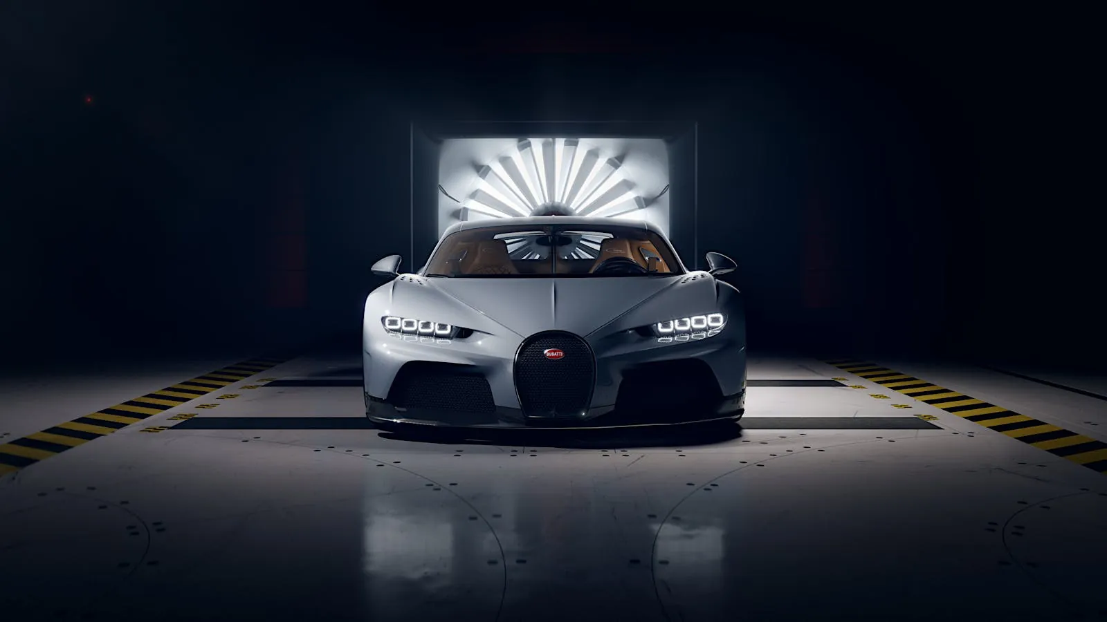 风洞中的 Chiron Super Sport